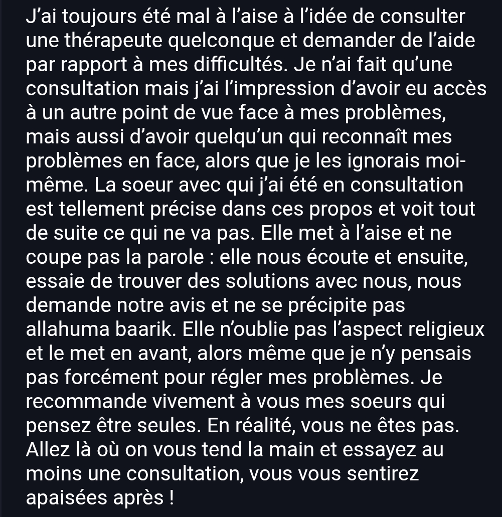 Thérapeute musulmane
