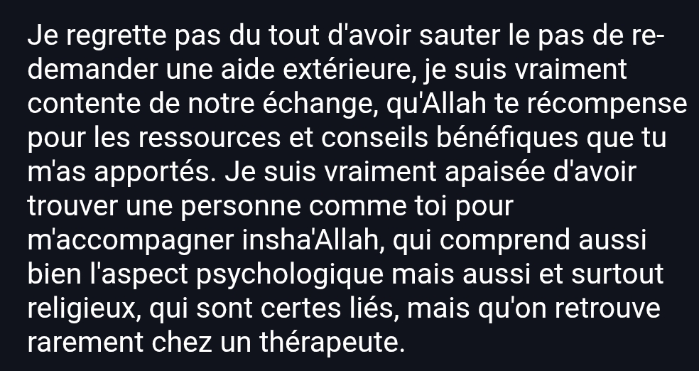 Thérapeute musulmane