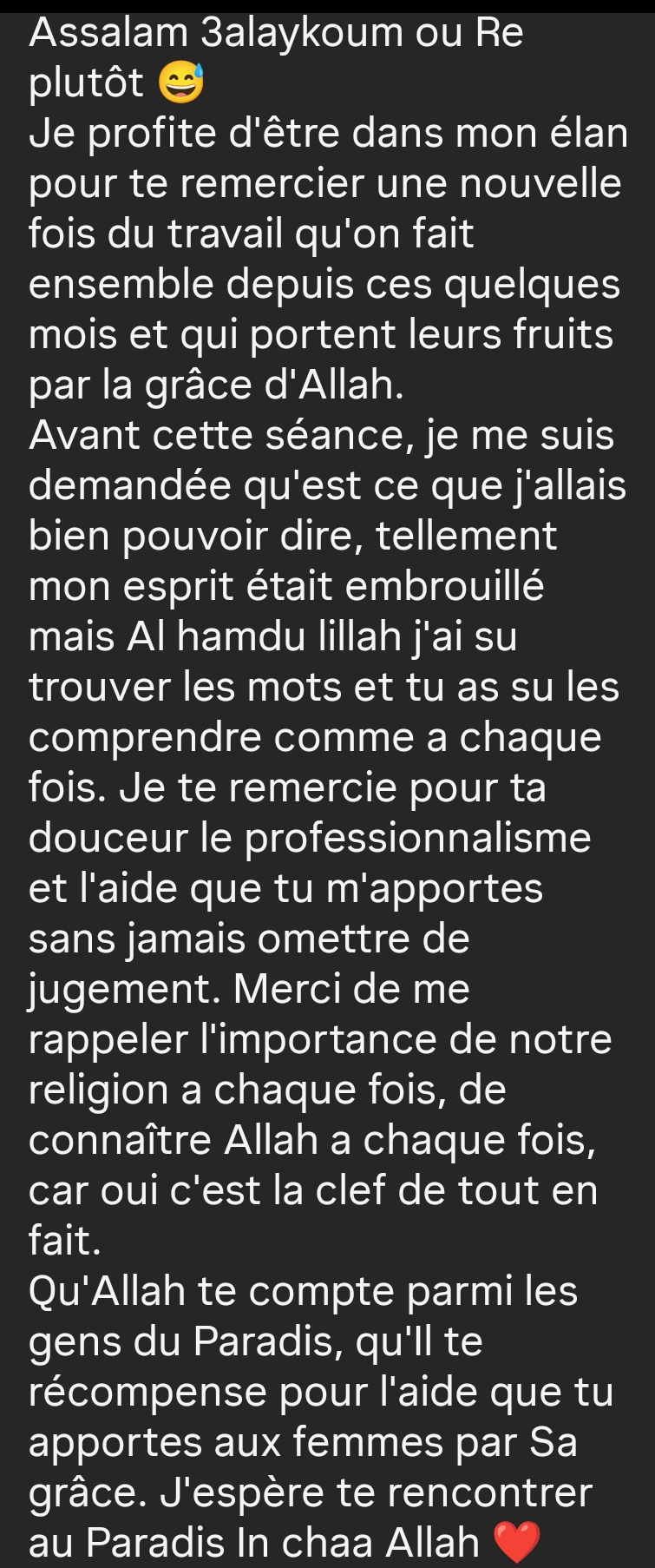 Thérapeute musulmane